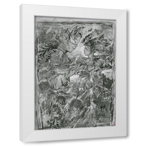 Dancer VI- BandW White Modern Wood Framed Art Print by Wiley, Marta