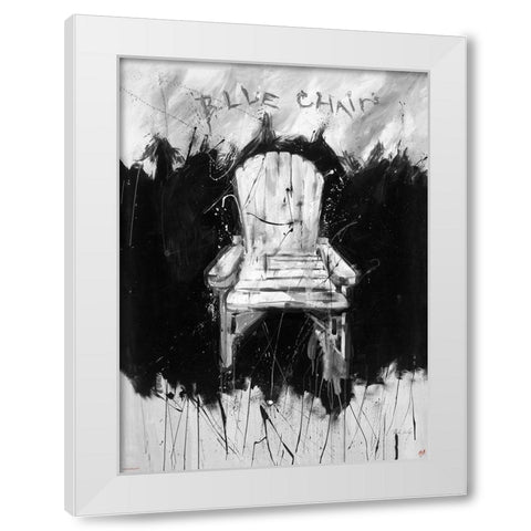 BandW Chair White Modern Wood Framed Art Print by Wiley, Marta
