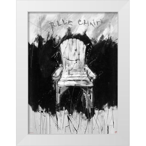 BandW Chair White Modern Wood Framed Art Print by Wiley, Marta
