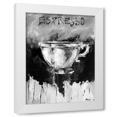 Dive Color White Modern Wood Framed Art Print by Wiley, Marta