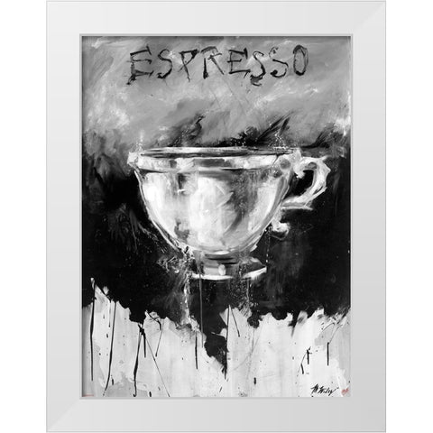 Dive Color White Modern Wood Framed Art Print by Wiley, Marta