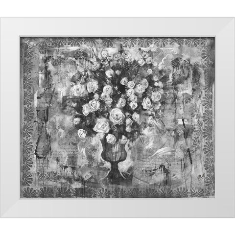 Floral II White Modern Wood Framed Art Print by Wiley, Marta