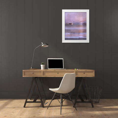 Classical Sail Sand White Modern Wood Framed Art Print by Wiley, Marta