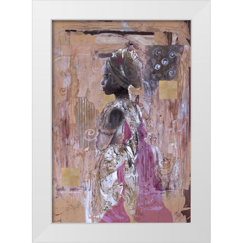 African Dream Sand White Modern Wood Framed Art Print by Wiley, Marta