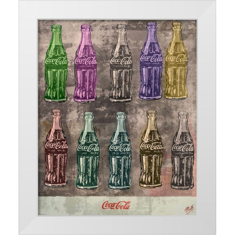 Coke Print II White Modern Wood Framed Art Print by Wiley, Marta