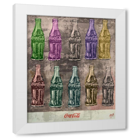 Coke Print II White Modern Wood Framed Art Print by Wiley, Marta