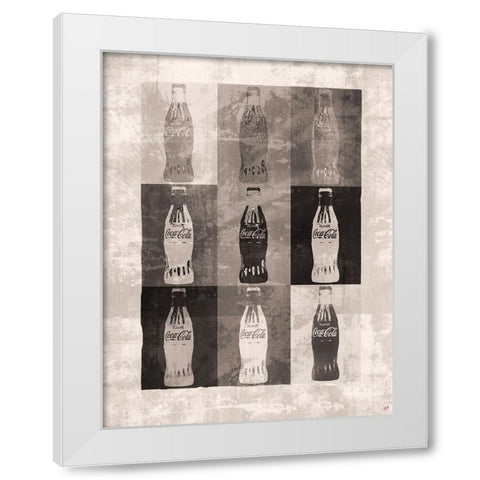 Coke Boxes Brown White Modern Wood Framed Art Print by Wiley, Marta