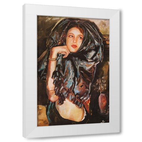 Wiley Sisters- Crissy Wiley White Modern Wood Framed Art Print by Wiley, Marta