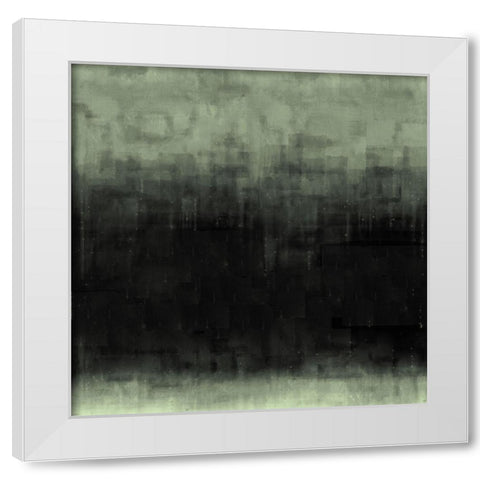 Green Abstract White Modern Wood Framed Art Print by Wiley, Marta