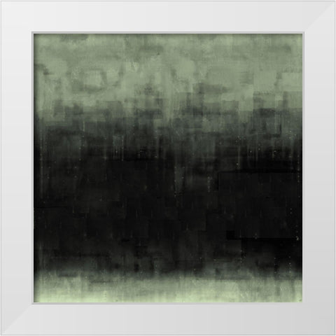Green Abstract White Modern Wood Framed Art Print by Wiley, Marta