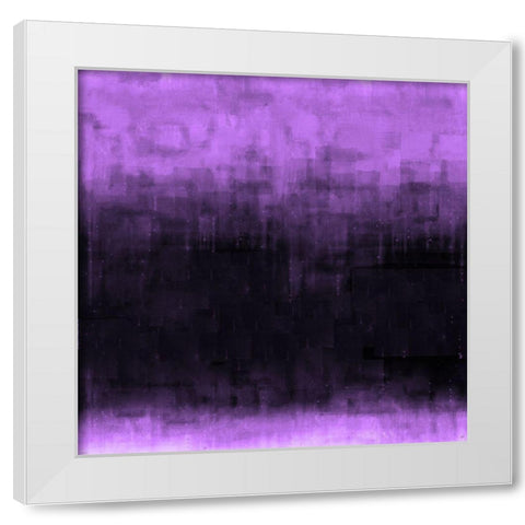 Purple Abstract White Modern Wood Framed Art Print by Wiley, Marta