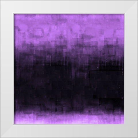 Purple Abstract White Modern Wood Framed Art Print by Wiley, Marta