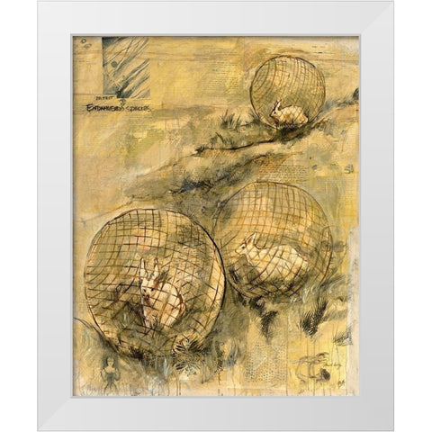 Extinction and Protection White Modern Wood Framed Art Print by Wiley, Marta