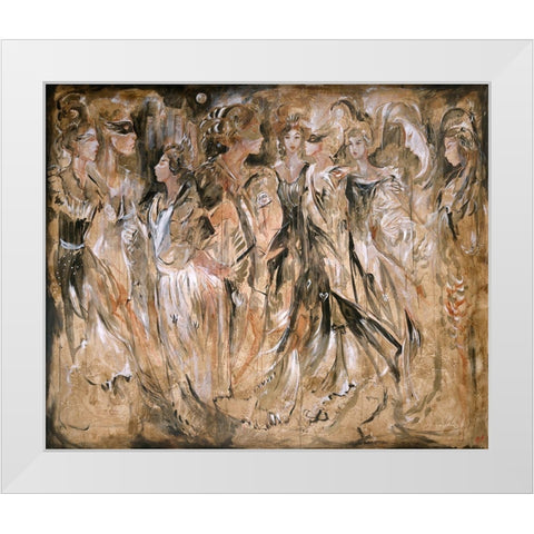Mystic I Brown White Modern Wood Framed Art Print by Wiley, Marta