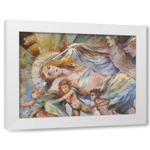Renaissance Pop White Modern Wood Framed Art Print by Wiley, Marta