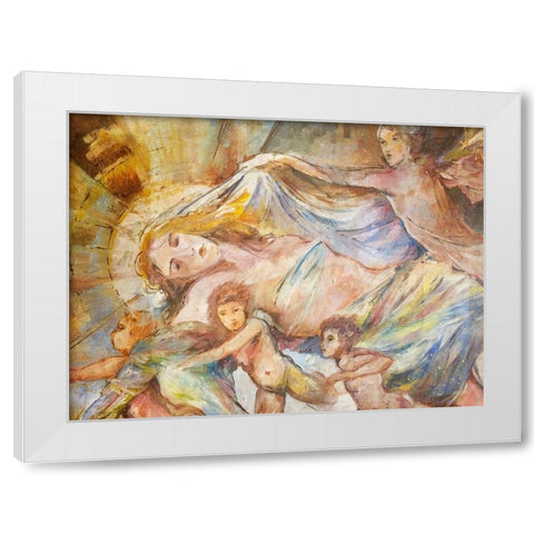 Renaissance Pop White Modern Wood Framed Art Print by Wiley, Marta