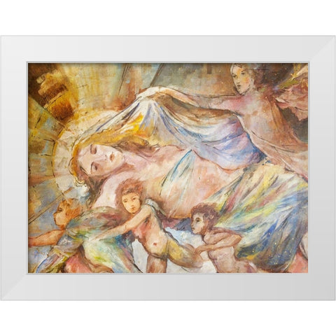 Renaissance Pop White Modern Wood Framed Art Print by Wiley, Marta