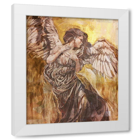 Glorious Angel II White Modern Wood Framed Art Print by Wiley, Marta