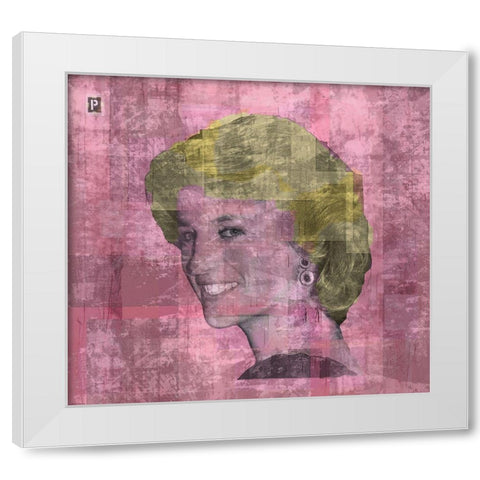 Princess D White Modern Wood Framed Art Print by Wiley, Marta