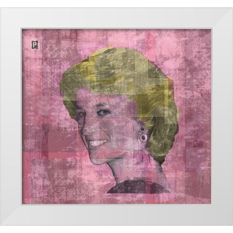 Princess D White Modern Wood Framed Art Print by Wiley, Marta