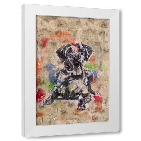 Abstract Brown White Modern Wood Framed Art Print by Wiley, Marta