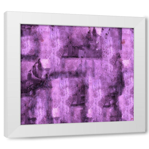 Abstract Purple White Modern Wood Framed Art Print by Wiley, Marta