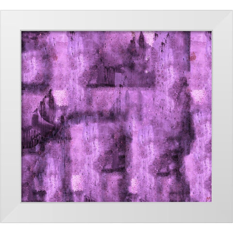 Abstract Purple White Modern Wood Framed Art Print by Wiley, Marta