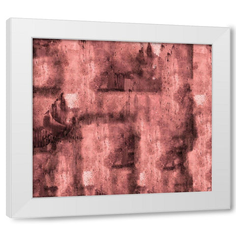 Abstract Red White Modern Wood Framed Art Print by Wiley, Marta