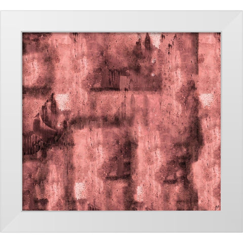 Abstract Red White Modern Wood Framed Art Print by Wiley, Marta