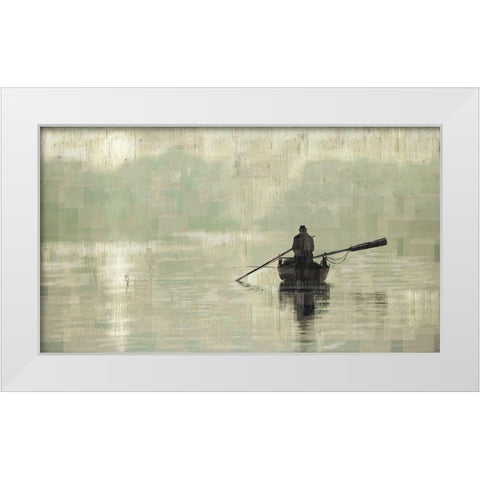 Peace Sandy White Modern Wood Framed Art Print by Wiley, Marta