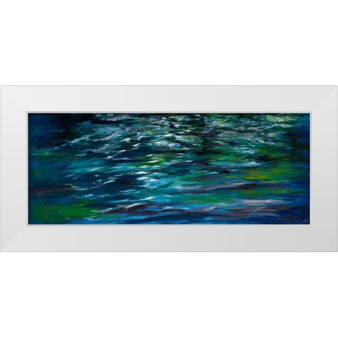 River Study III White Modern Wood Framed Art Print by Wiley, Marta