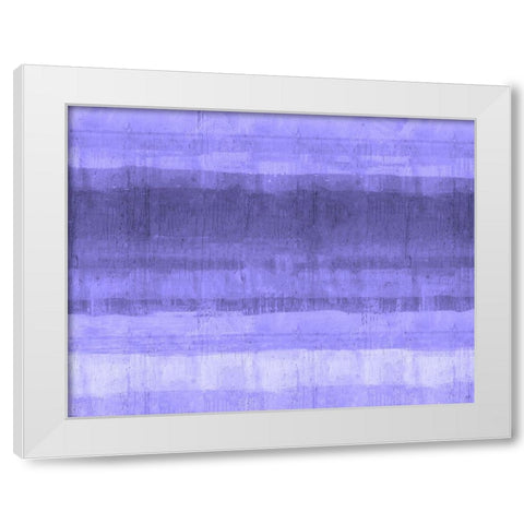 Ocean study Purple White Modern Wood Framed Art Print by Wiley, Marta