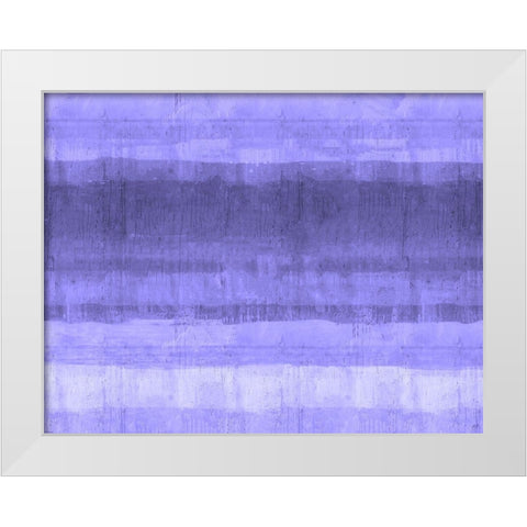 Ocean study Purple White Modern Wood Framed Art Print by Wiley, Marta