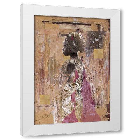 In Solitude- Dark  White Modern Wood Framed Art Print by Wiley, Marta