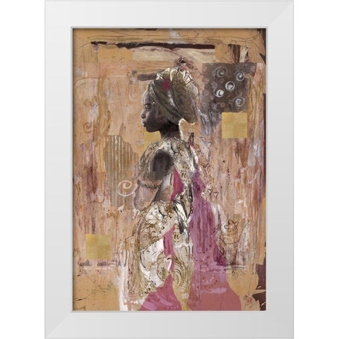 In Solitude- Dark  White Modern Wood Framed Art Print by Wiley, Marta