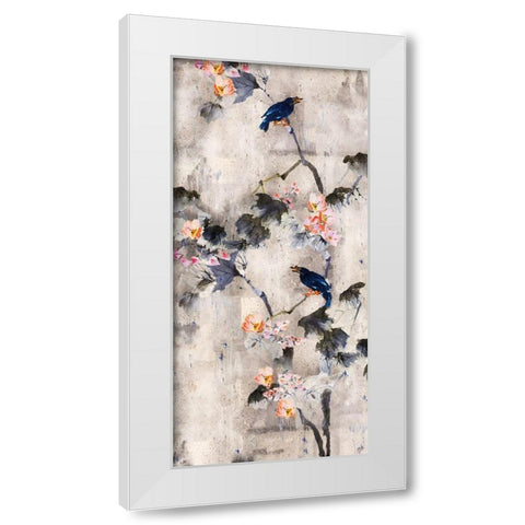 Song Bird Soft White Modern Wood Framed Art Print by Wiley, Marta