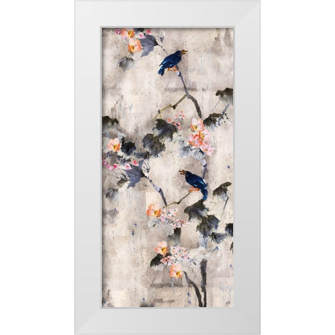 Song Bird Soft White Modern Wood Framed Art Print by Wiley, Marta
