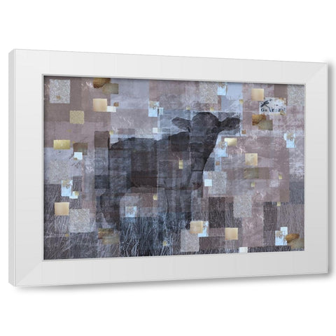 VEGAN- Soft White Modern Wood Framed Art Print by Wiley, Marta