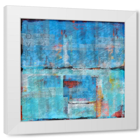 Abstract Light White Modern Wood Framed Art Print by Wiley, Marta