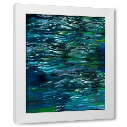 Green River Study White Modern Wood Framed Art Print by Wiley, Marta