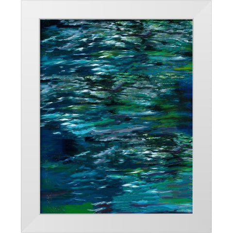 Green River Study White Modern Wood Framed Art Print by Wiley, Marta