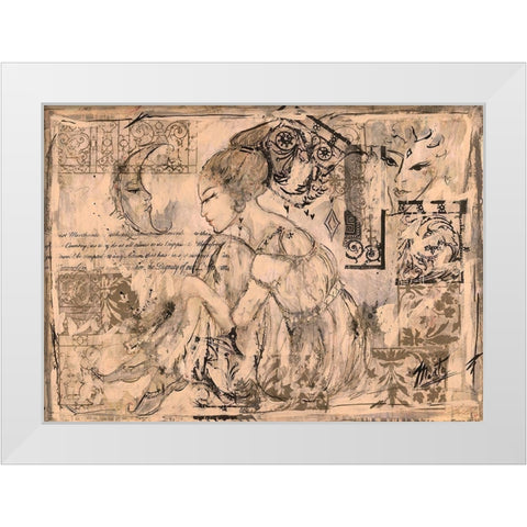 Daydream II White Modern Wood Framed Art Print by Wiley, Marta