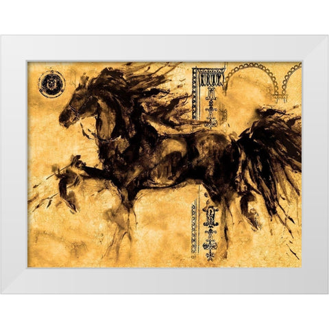 Lepa Zena  2 White Modern Wood Framed Art Print by Wiley, Marta