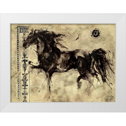 Lepa Zena 13 White Modern Wood Framed Art Print by Wiley, Marta