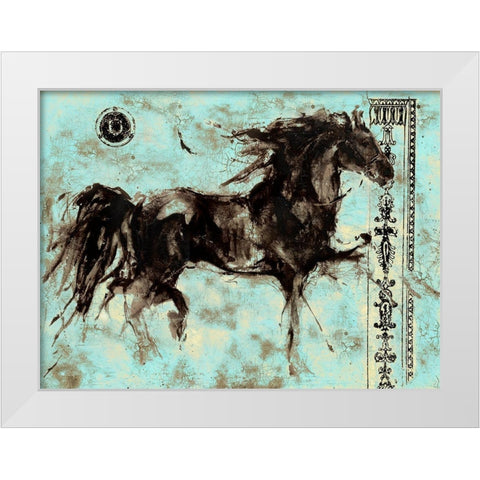 Leap Zena 22 White Modern Wood Framed Art Print by Wiley, Marta