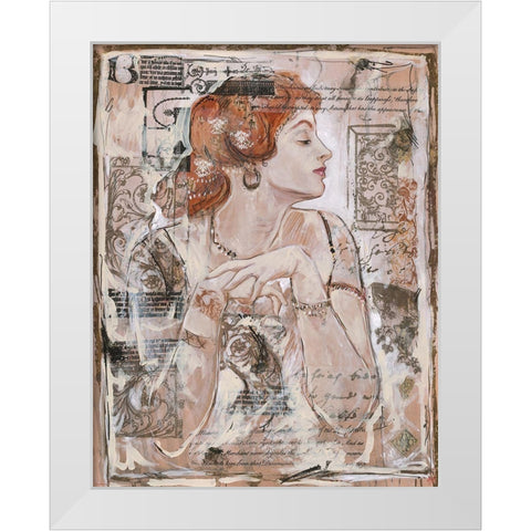 Vintage Doll II White Modern Wood Framed Art Print by Wiley, Marta