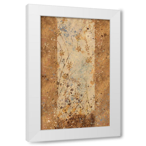 Golden Panel I White Modern Wood Framed Art Print by Wiley, Marta