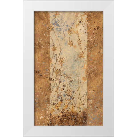 Golden Panel I White Modern Wood Framed Art Print by Wiley, Marta