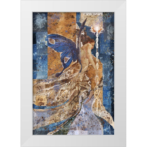 Butterfly Queen White Modern Wood Framed Art Print by Wiley, Marta