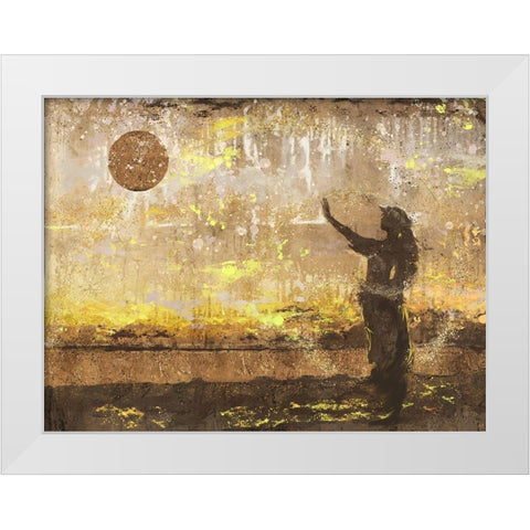 Sun Salutation III White Modern Wood Framed Art Print by Wiley, Marta